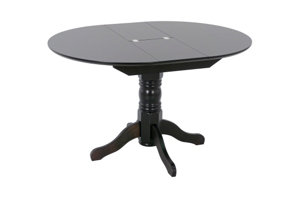 Стол раздвижной с круглой крышкой венге