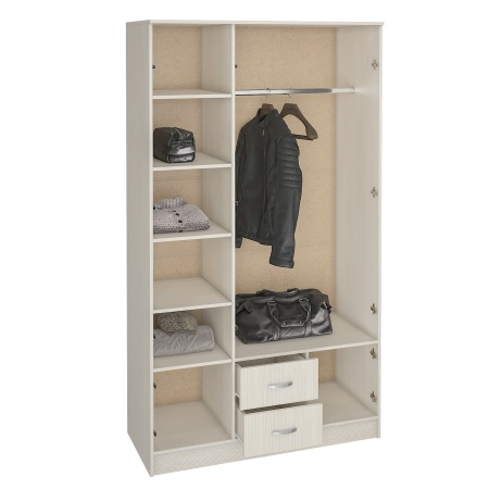 Шкаф Рига 3-х Створчатый с Зеркалом ШК-3/Разные Цвета (Ш-1200 х В-2120 х Г-520 мм)