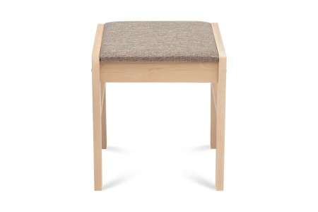 Табурет Модерн с мягкой крышкой натуральный / темно-бежевый