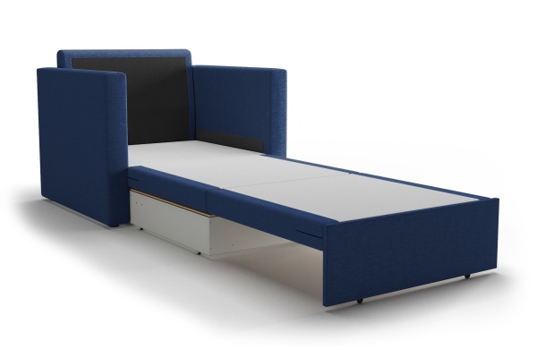 Кресло выкатное Берг темно-синее