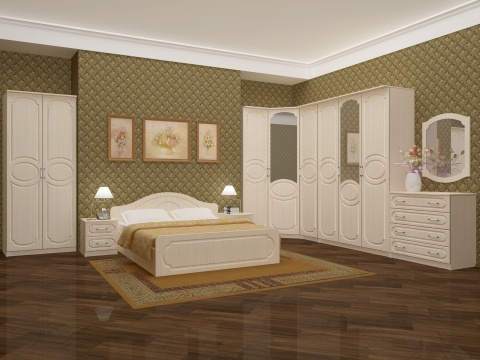 Спальный Гарнитур Каролина-7 МДФ/Разные Цвета