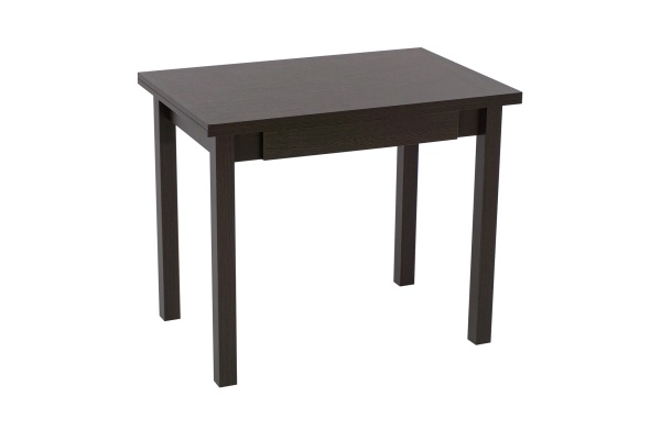 Стол обеденный раскладной с ящиком венге