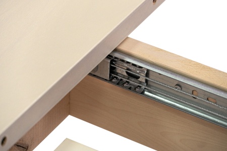 Стол раздвижной с овальной крышкой выбеленная береза